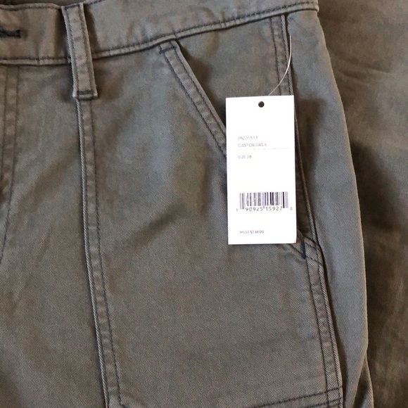 J Brand NWT Cropped Stretch Cotton-blend Twill Skinny Pants in caster green - Picture 5 of 9